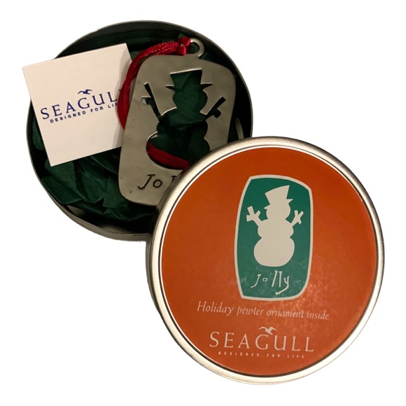 NWT Seagull Pewter Christmas Tree Ornaments Joy Wonder Faith Jolly Gift - Picture 6 of 11